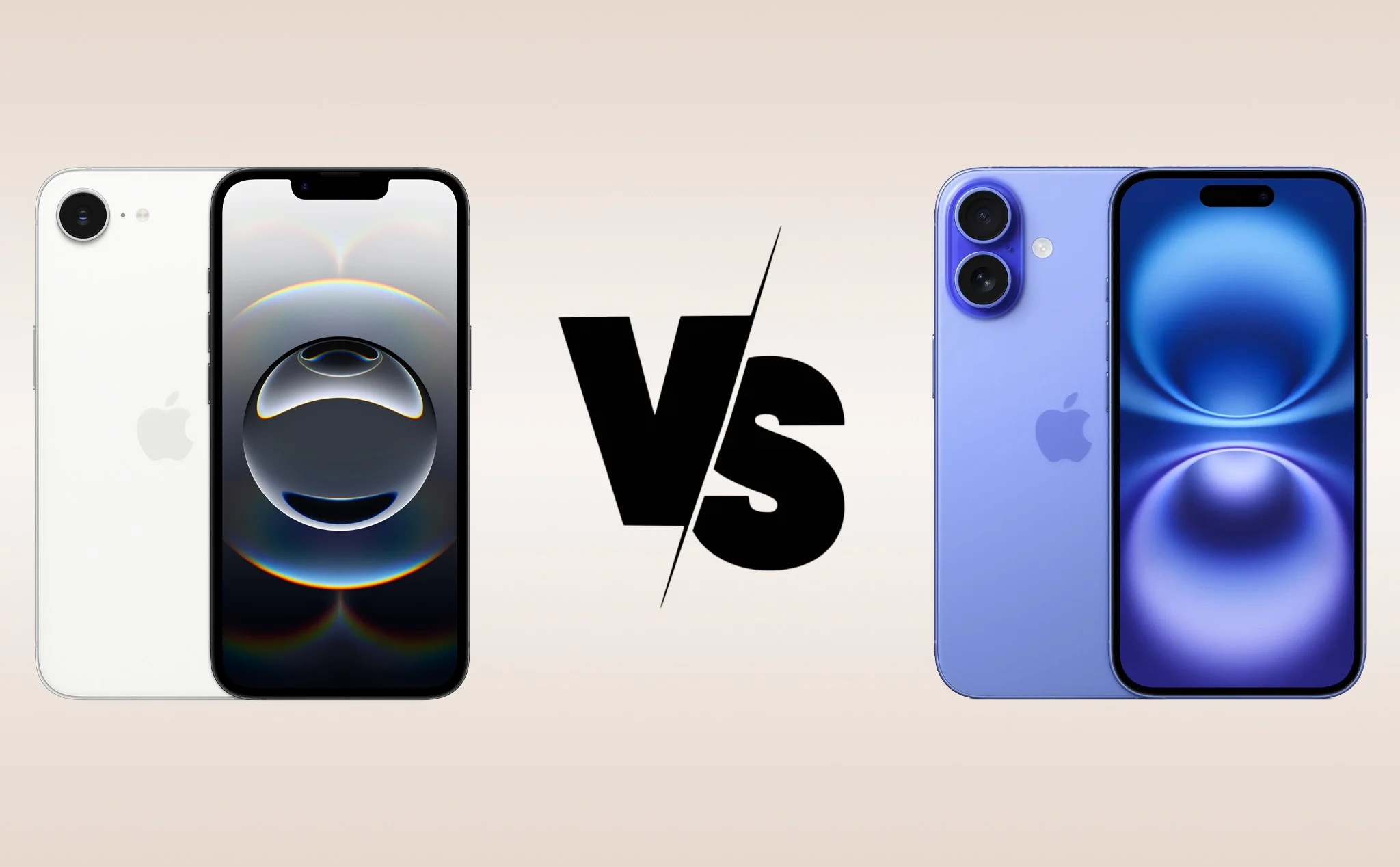 so sánh iPhone 16e với iPhone 16 series